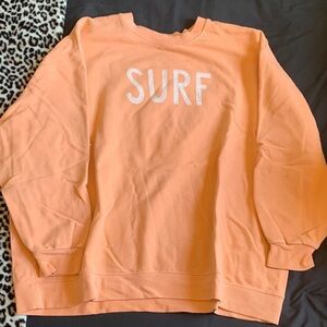 Orange Surf Sweatshirt